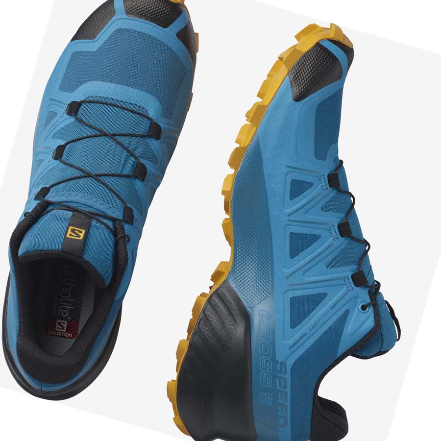 Salomon SPEEDCROSS 5 Trail Futócipő Férfi Kék | HU 2111WNB